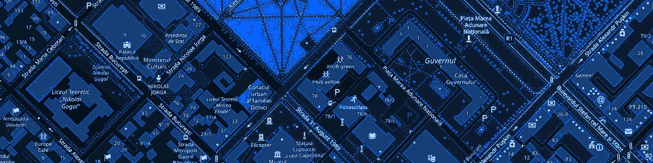 Street map centered on the Zenify office at iHub Yellow in Chișinău